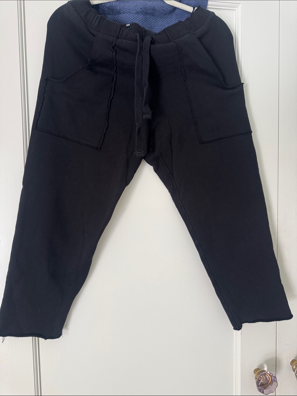 Frank & Eileen Black Drawstring Track Joggers